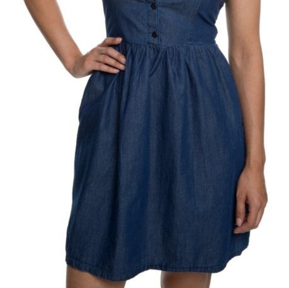 Vans Womens Denim Summer Dress (Vintage Blue) - Picture 3 of 10